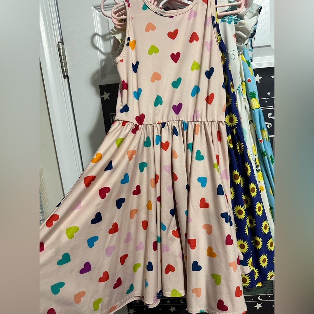 Dot Dot Smile size 3/4 hearts and tank style dress and adorable.